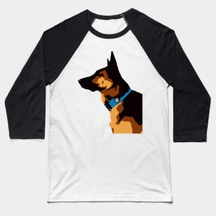 German Shepherd Design Baseball T-Shirt